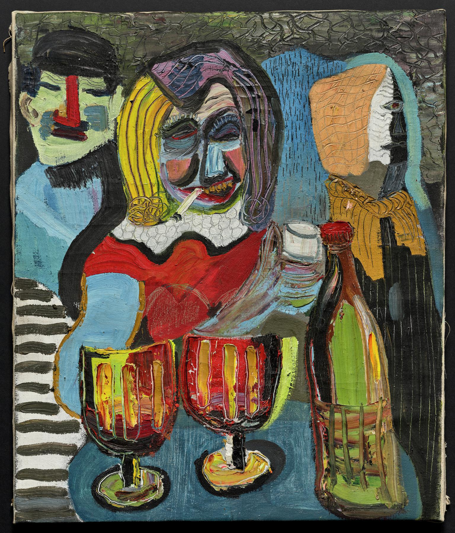 Untitled (Woman Smoking With Wine)