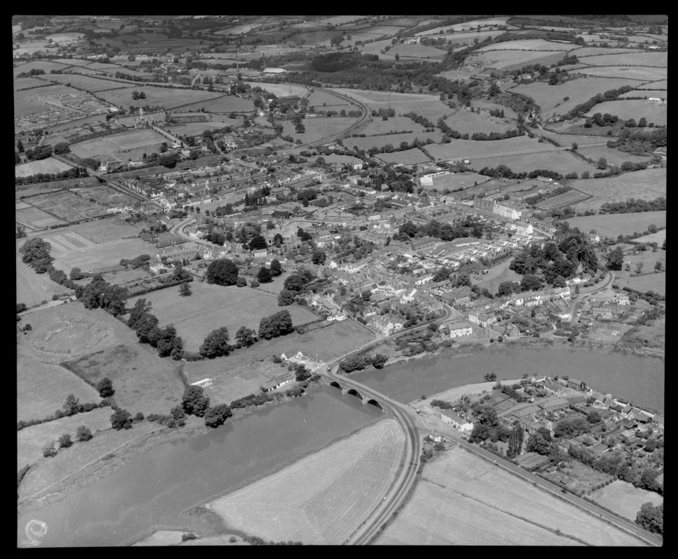 Aerial view of Caerleon.