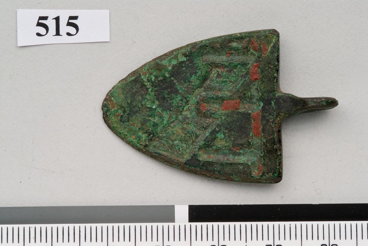 Medieval copper alloy harness pendant