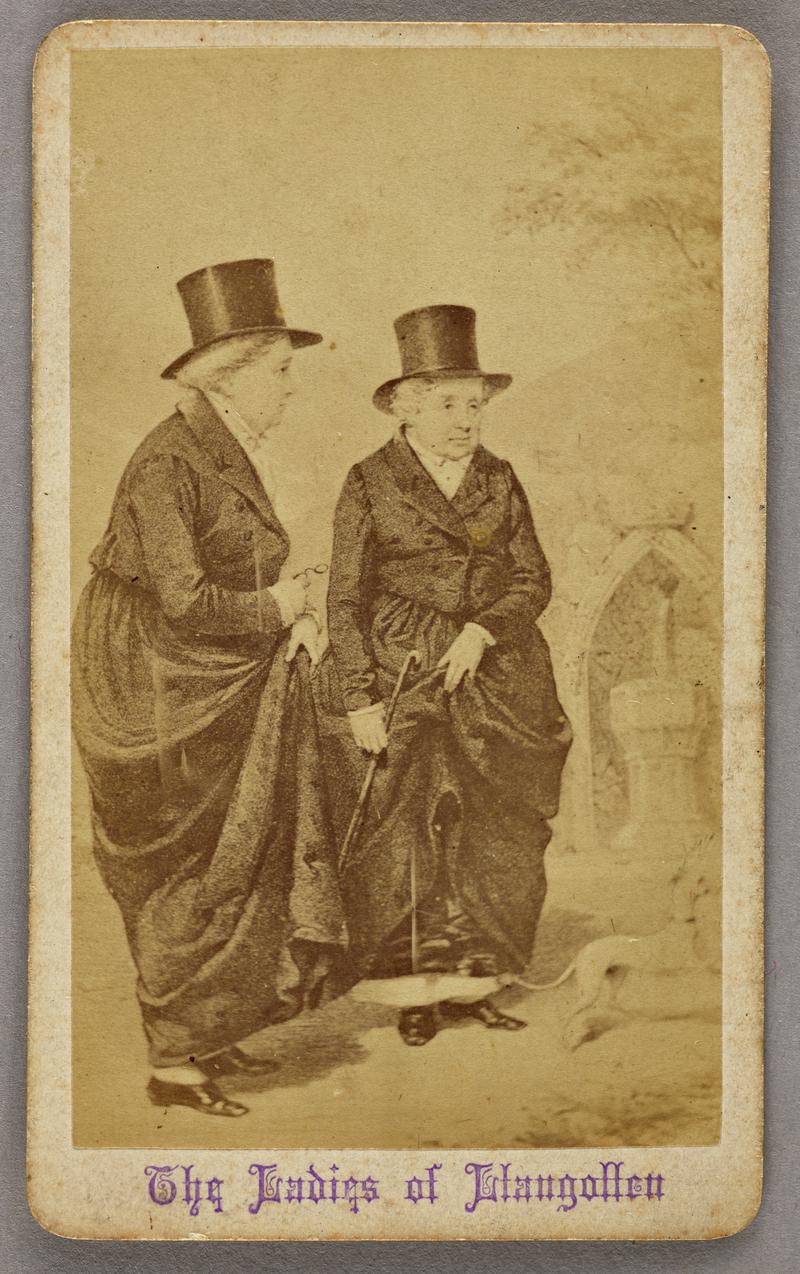 Photograph of illustration of &#039;The Ladies of Llangollen&#039;