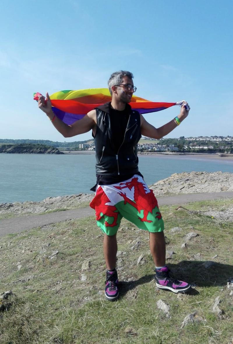 Numair Masud at Barry Pride, 2019.