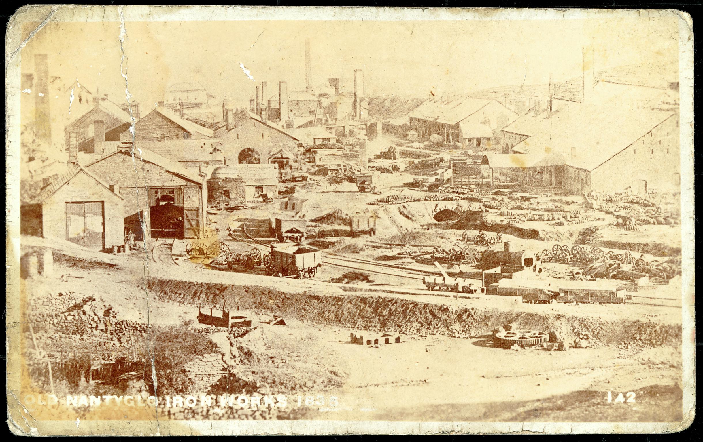 Old Nantyglo Iron Works (postcard)