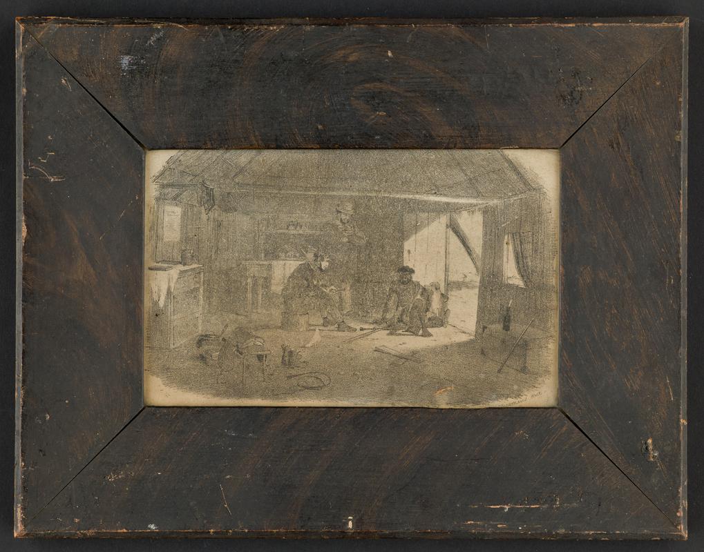 Print of a stockman&#039;s hut