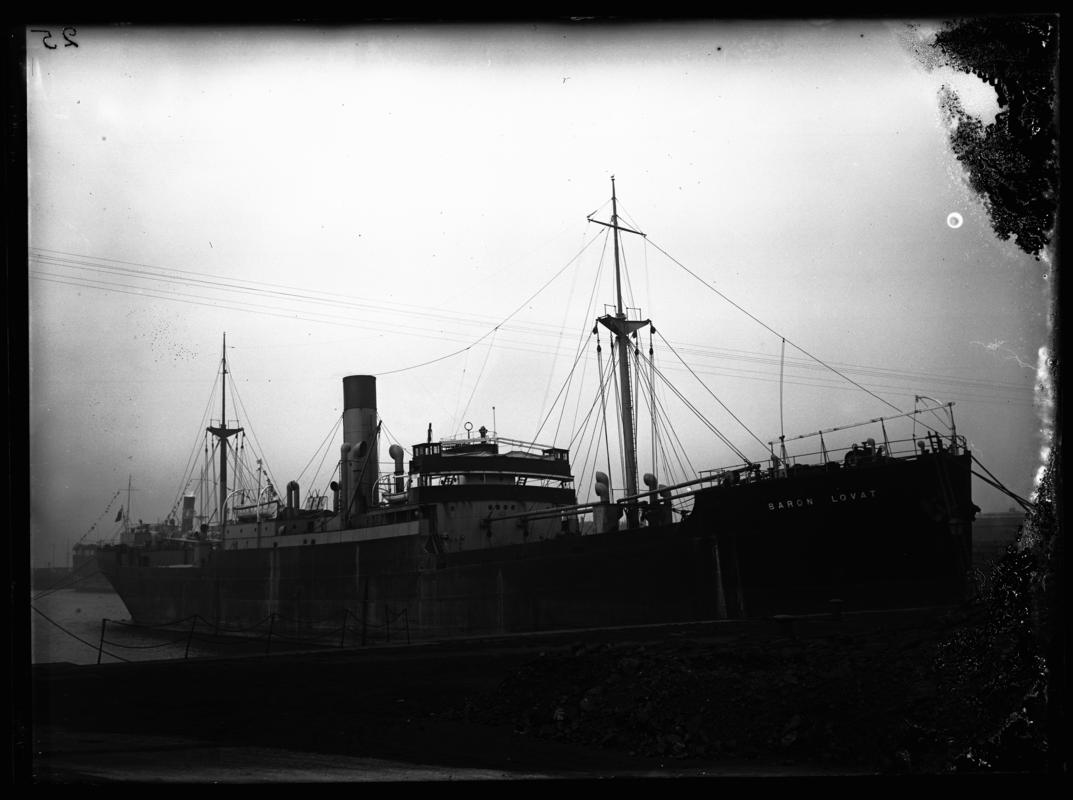 Starboard broadside view of S.S. BARON LOVAT, c.1932.