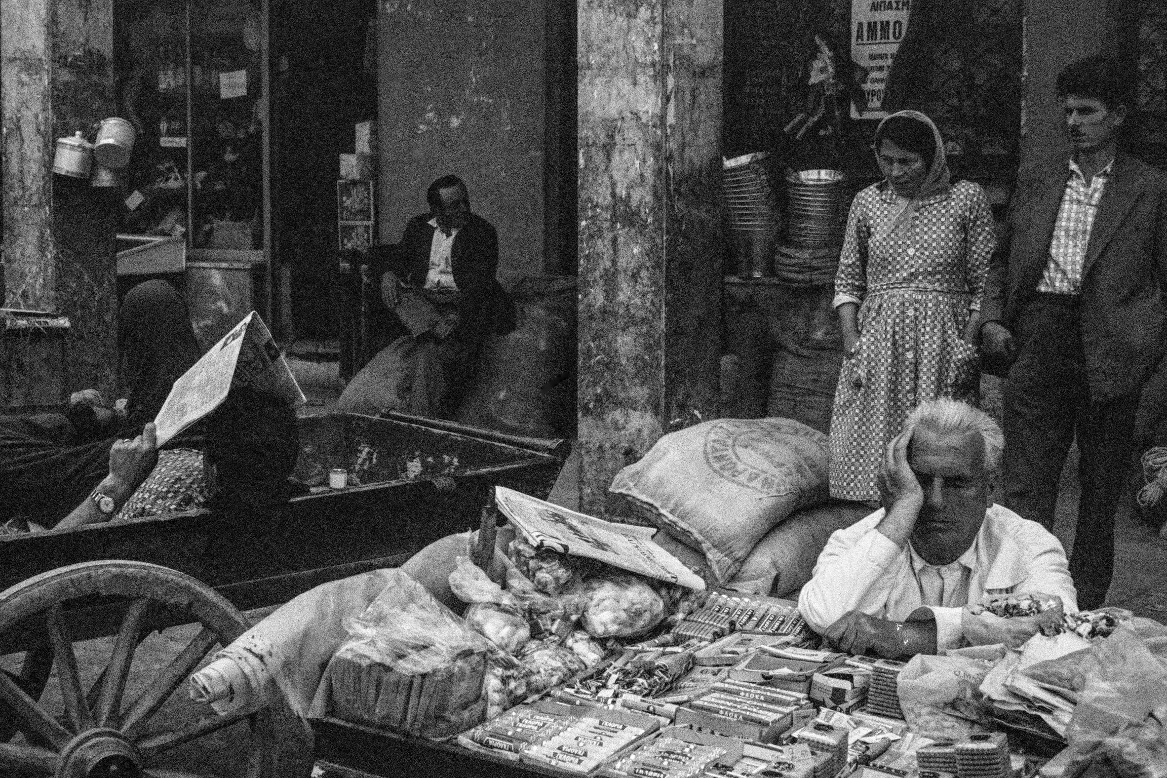 The market. Paleokastritsa. Corfu. Greece