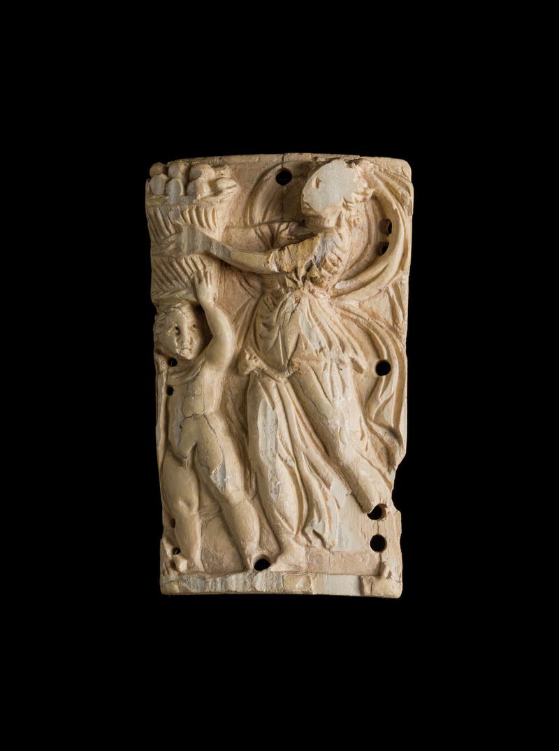 Roman ivory plaque - Dancing Maenad