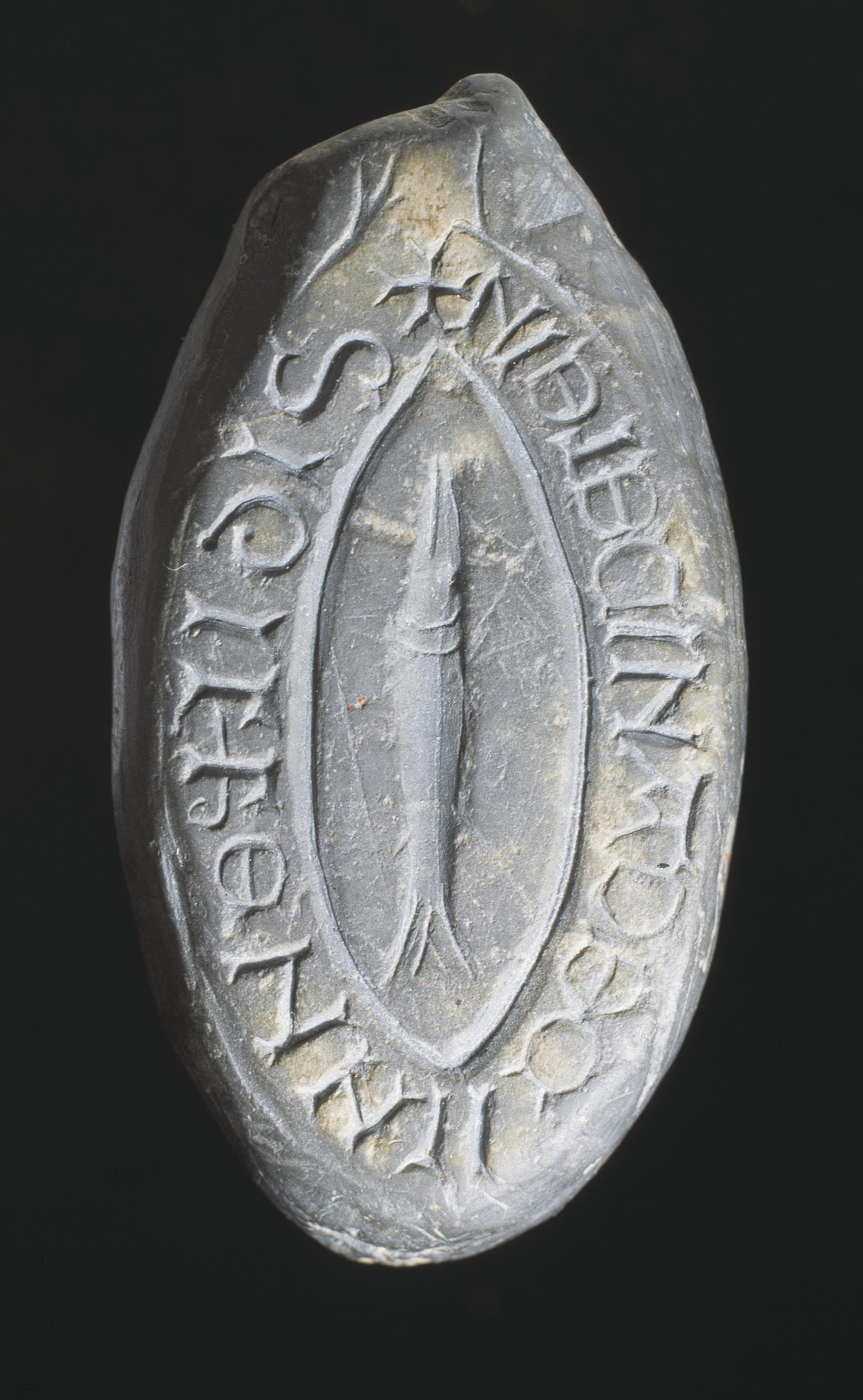 Medieval slate seal matrix: Rural Dean of Llyn