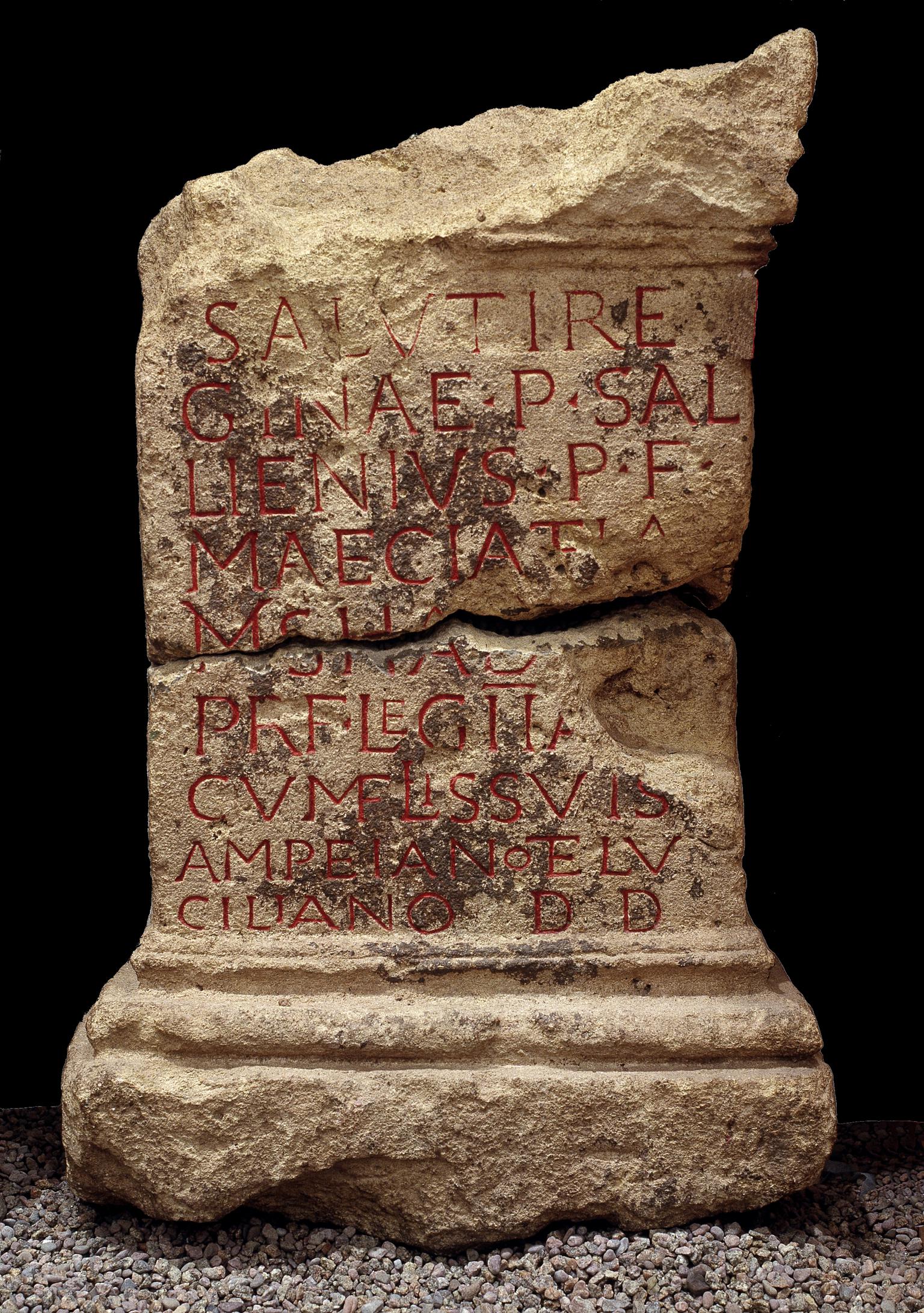 Roman stone altar