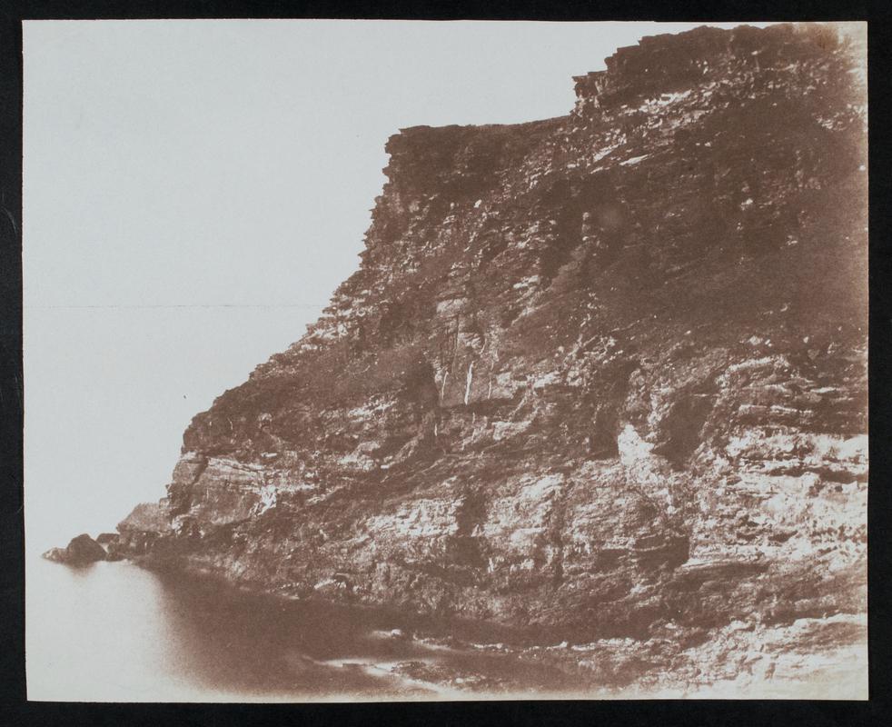 cliffs and sea, photograph
