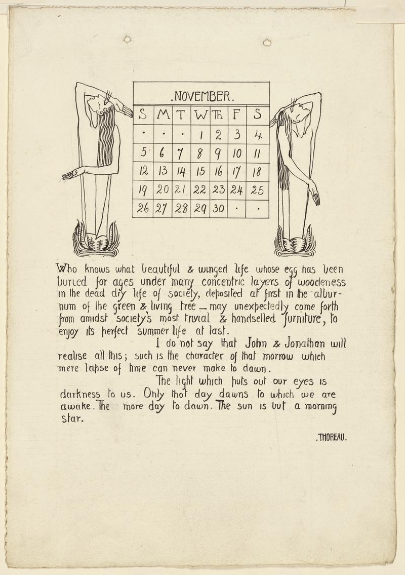 Calendar for November 1916