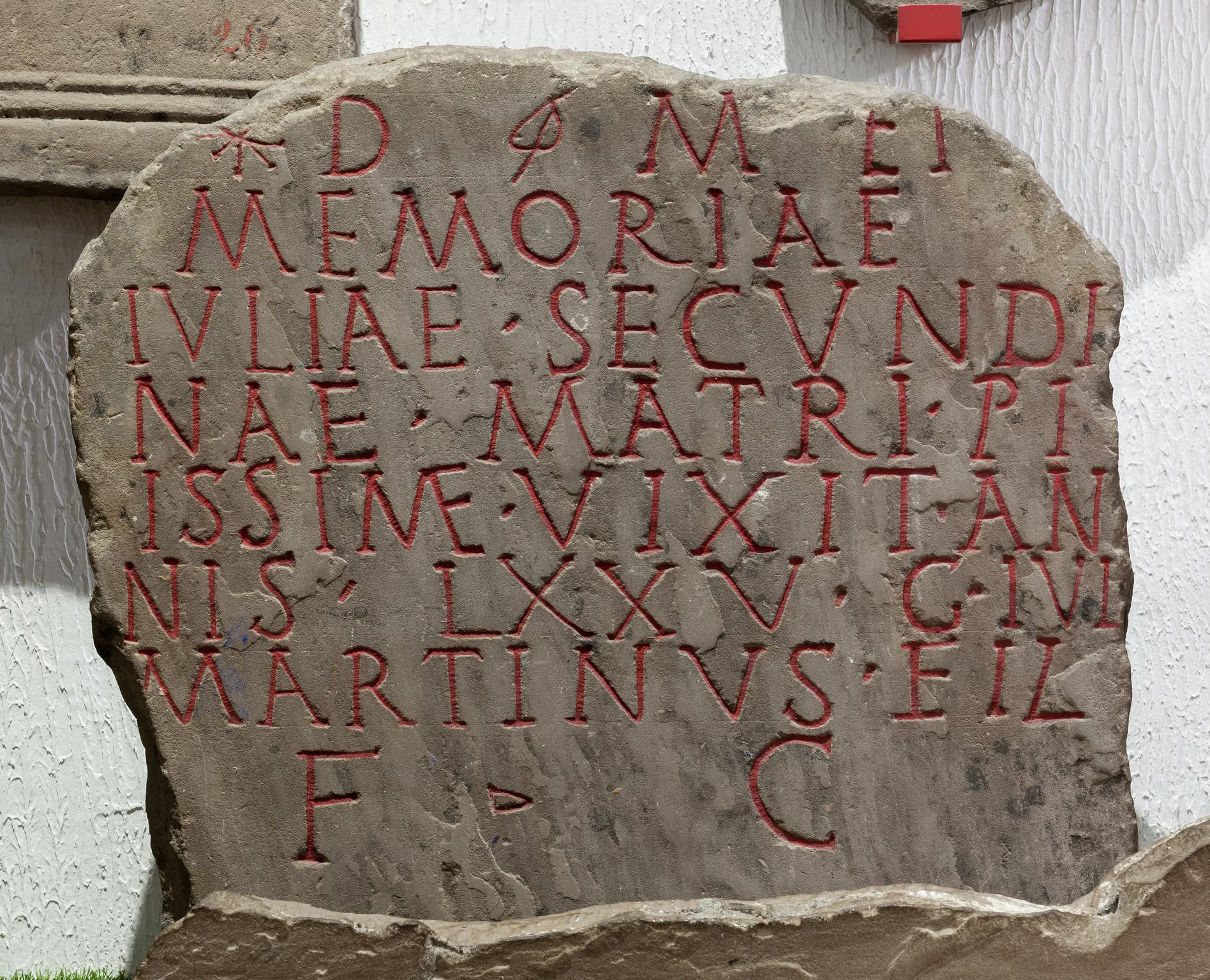 Roman gravestone (Ivlia Secundina)