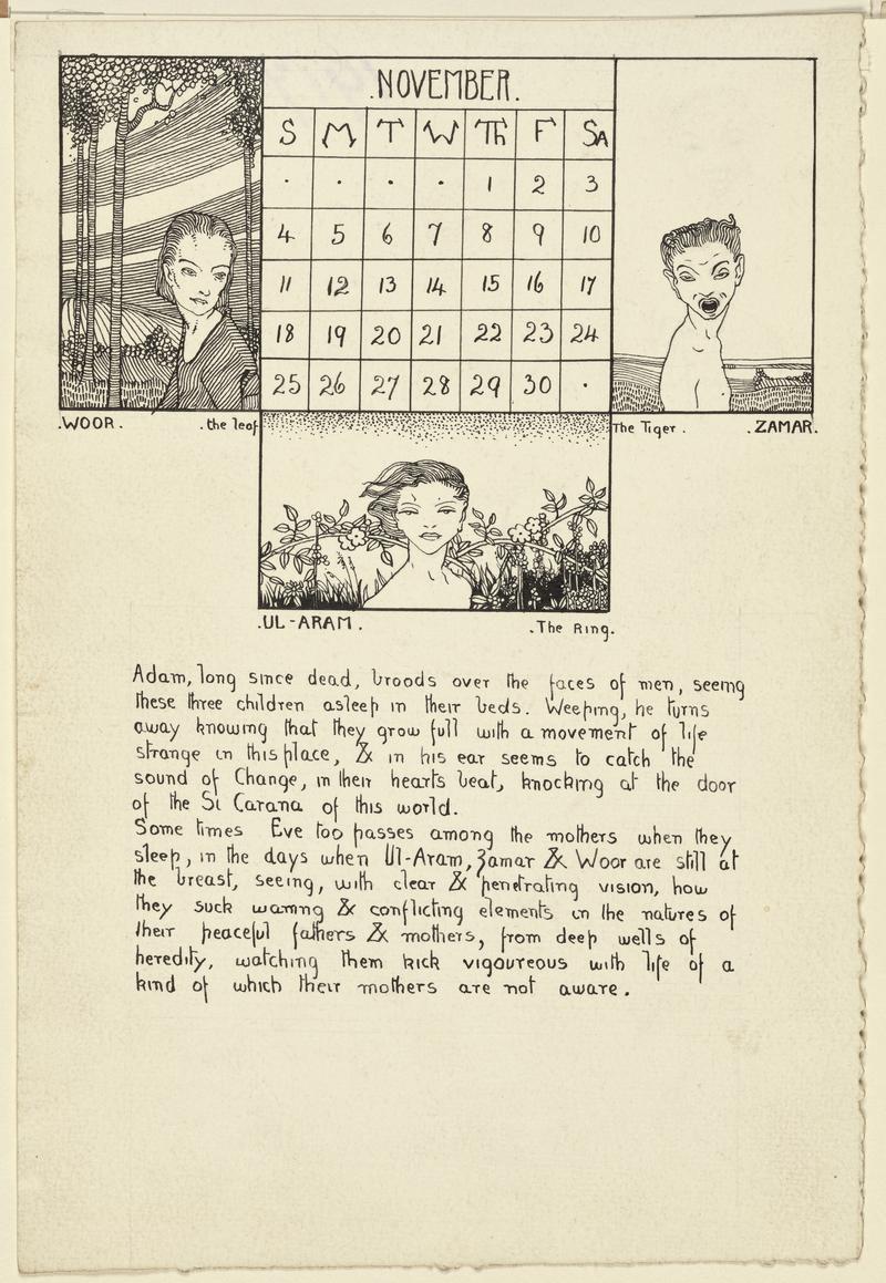 Calendar for November 1917