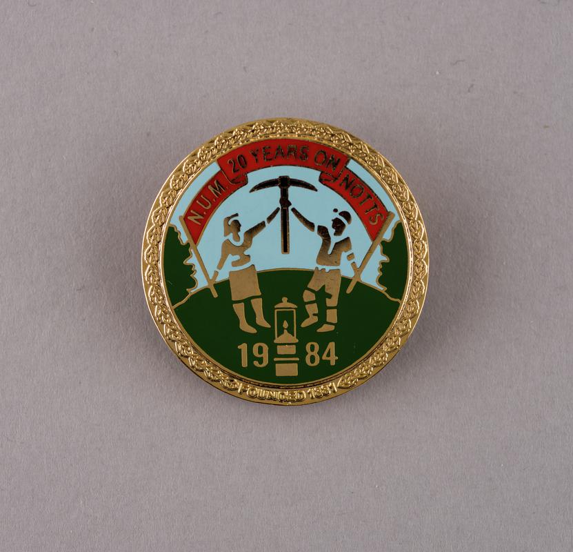 20th anniversary of miners' strike, badge