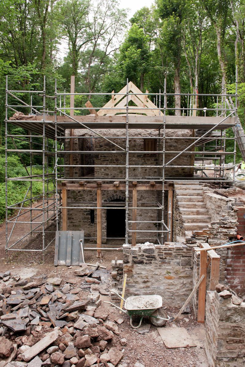 Progress shots of re-erection of Haverfordwest trader&#039;s house