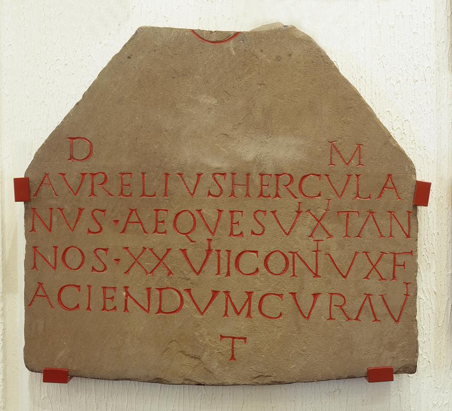 Roman gravestone (Aurelius Herculanus)