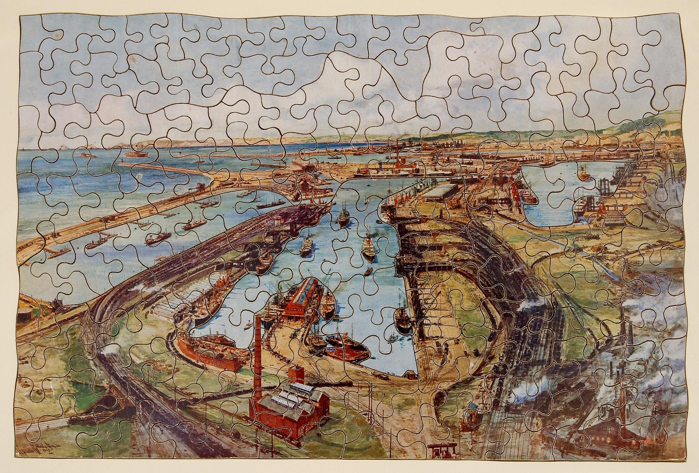G.W.R. Swansea Docks, jig-saw puzzle