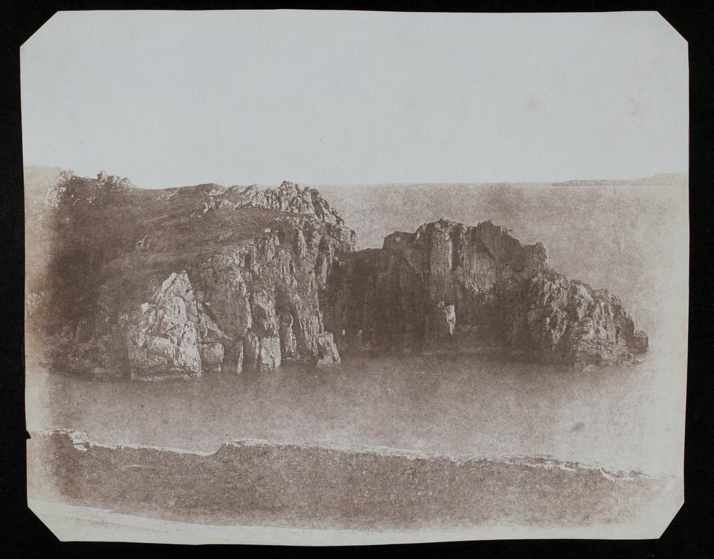 cliffs and sea, photograph