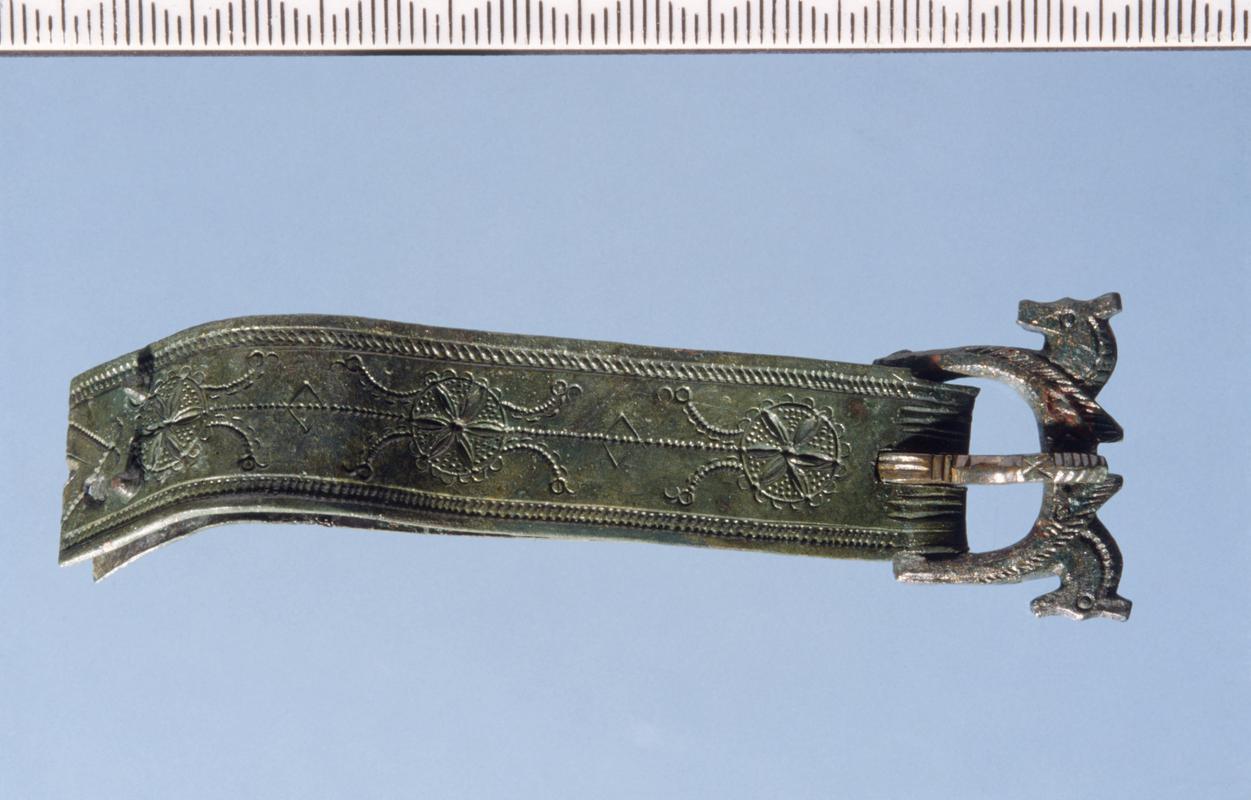 Roman copper alloy buckle plate