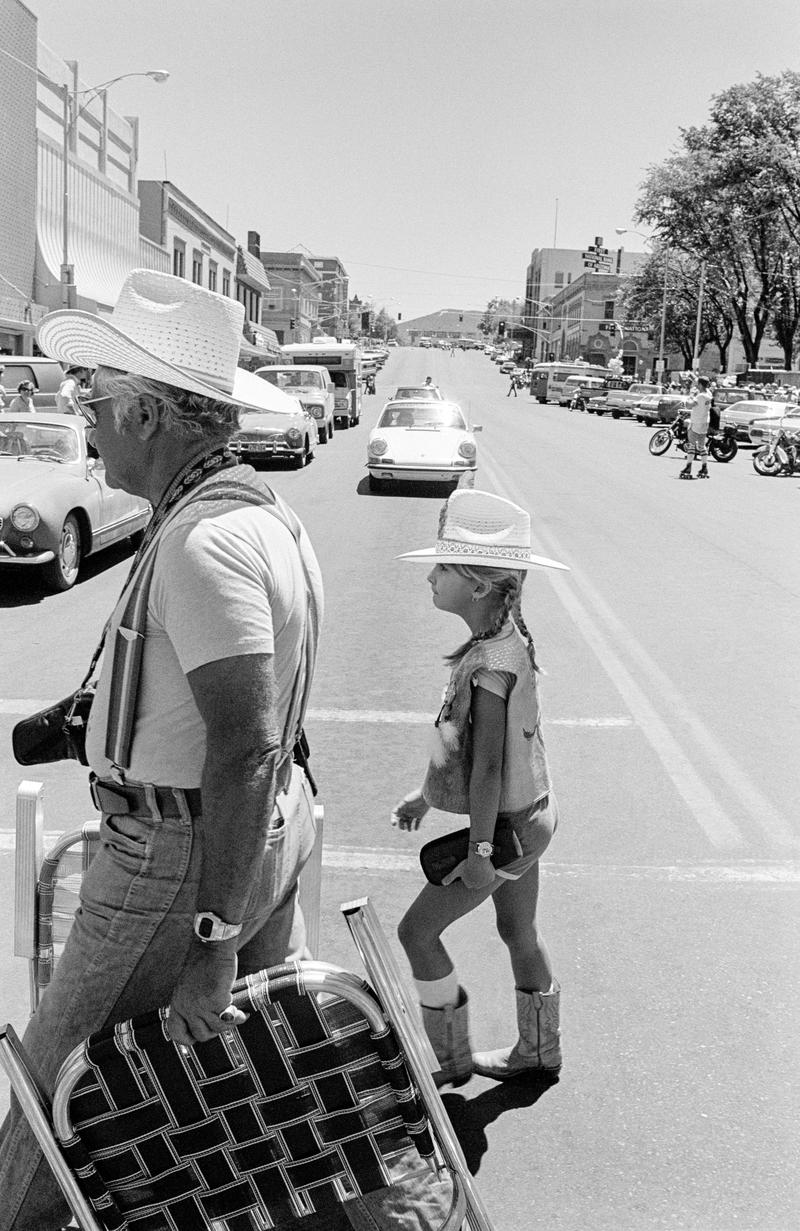 USA. ARIZONA. Prescott Rodeo Frontier Days.  Spectators dress in the spirit of the western week. 1980.
