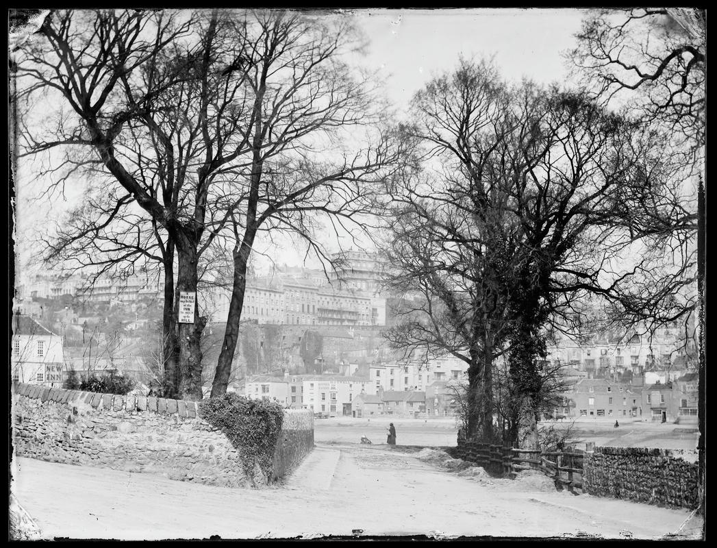 Clifton from Rownham Ferry 1854 (glass negative)