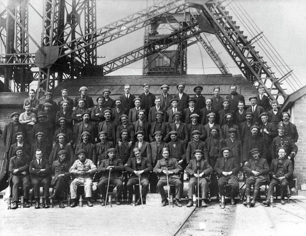 Colliery officials at Markham Colliery