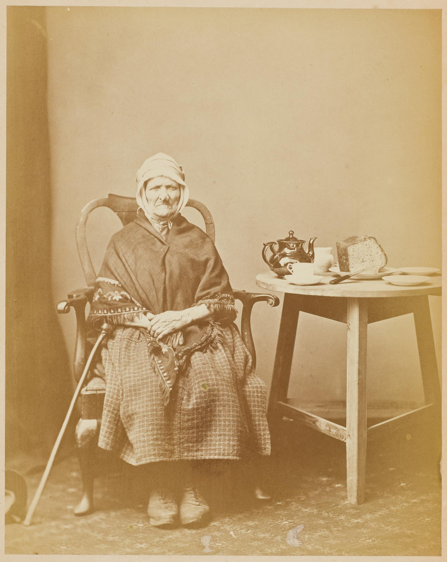 Lady aged 100 years, photograph