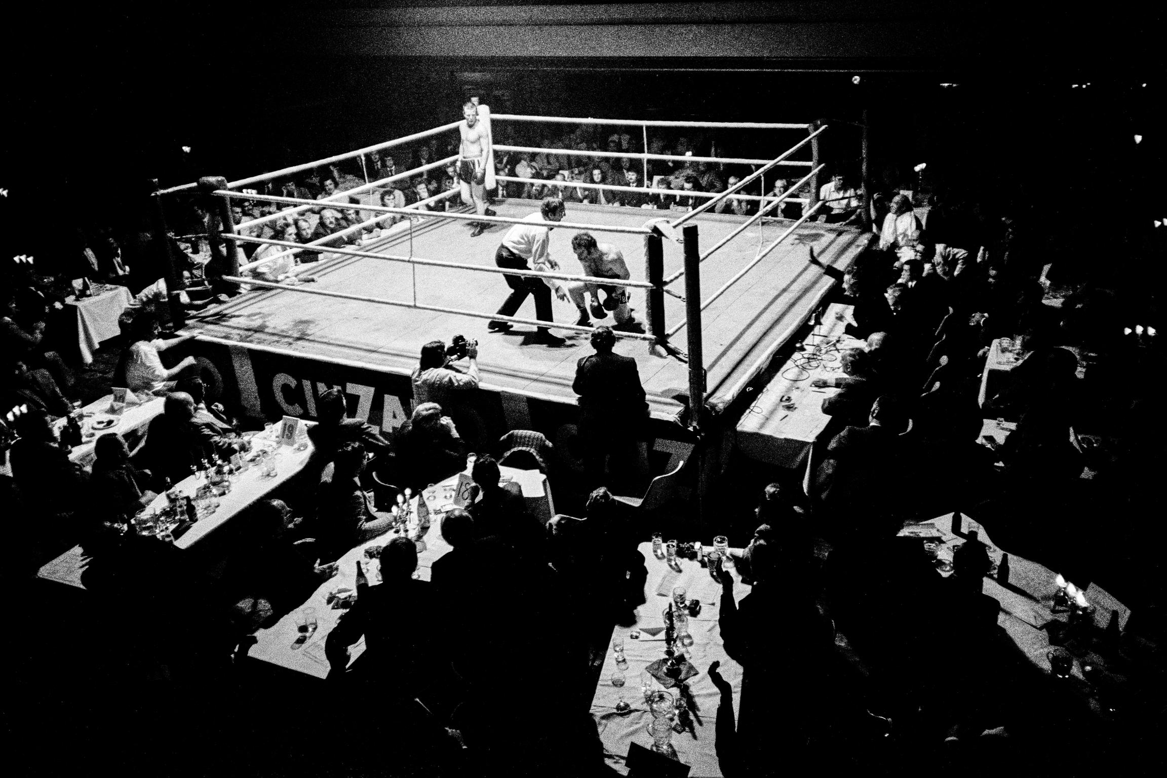 Private dinner boxing. Top Rank Suite. Swansea, Wales