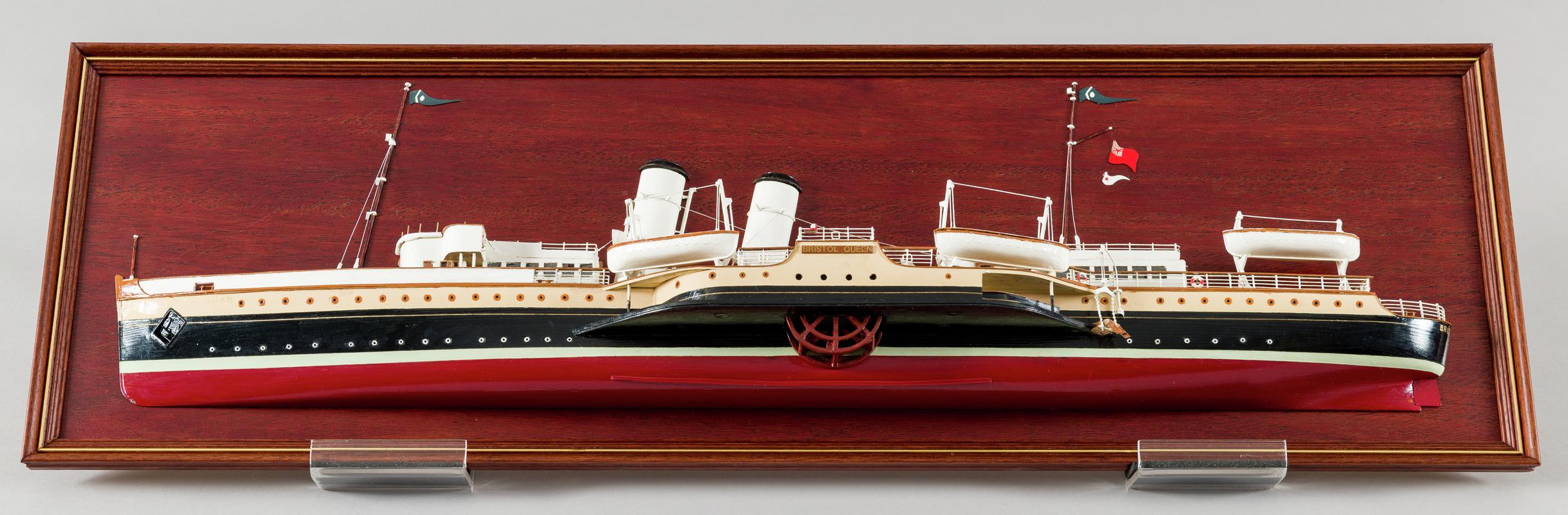 P.S. BRISTOL QUEEN, half hull ship model