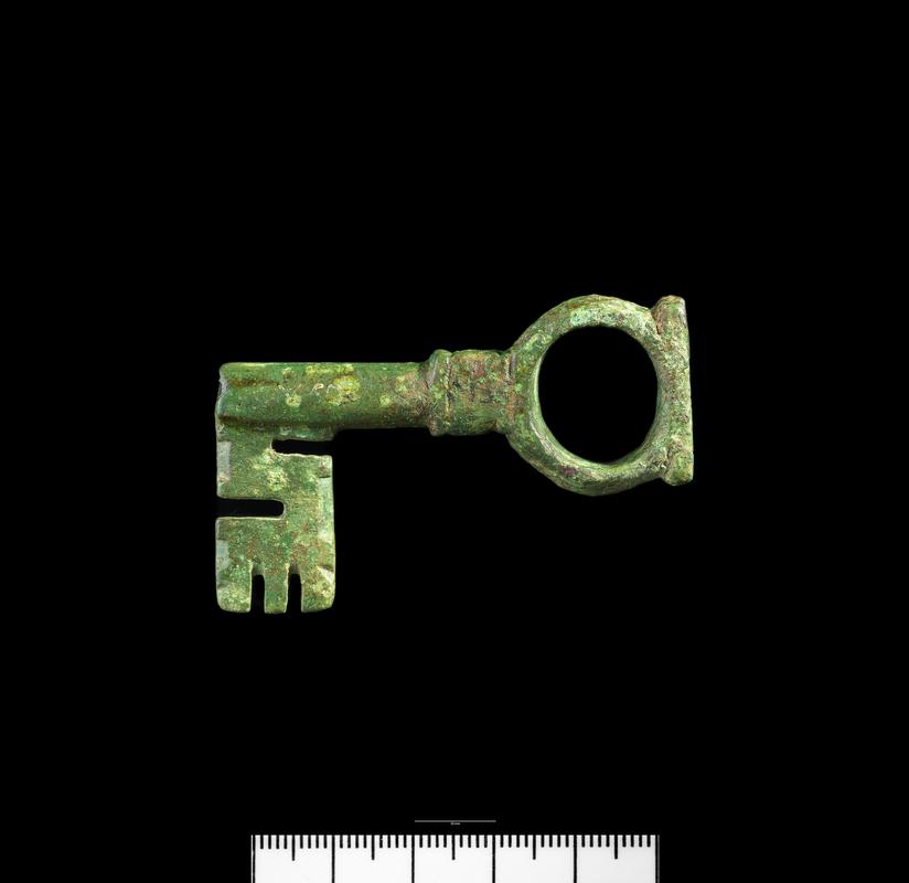 Roman copper alloy rotary lock key