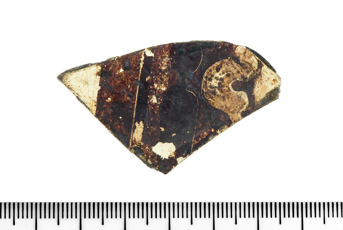 Five fragments of painted medieval window glass from Blackfriar (4 fragments) and Greyfriars (1 fragment)