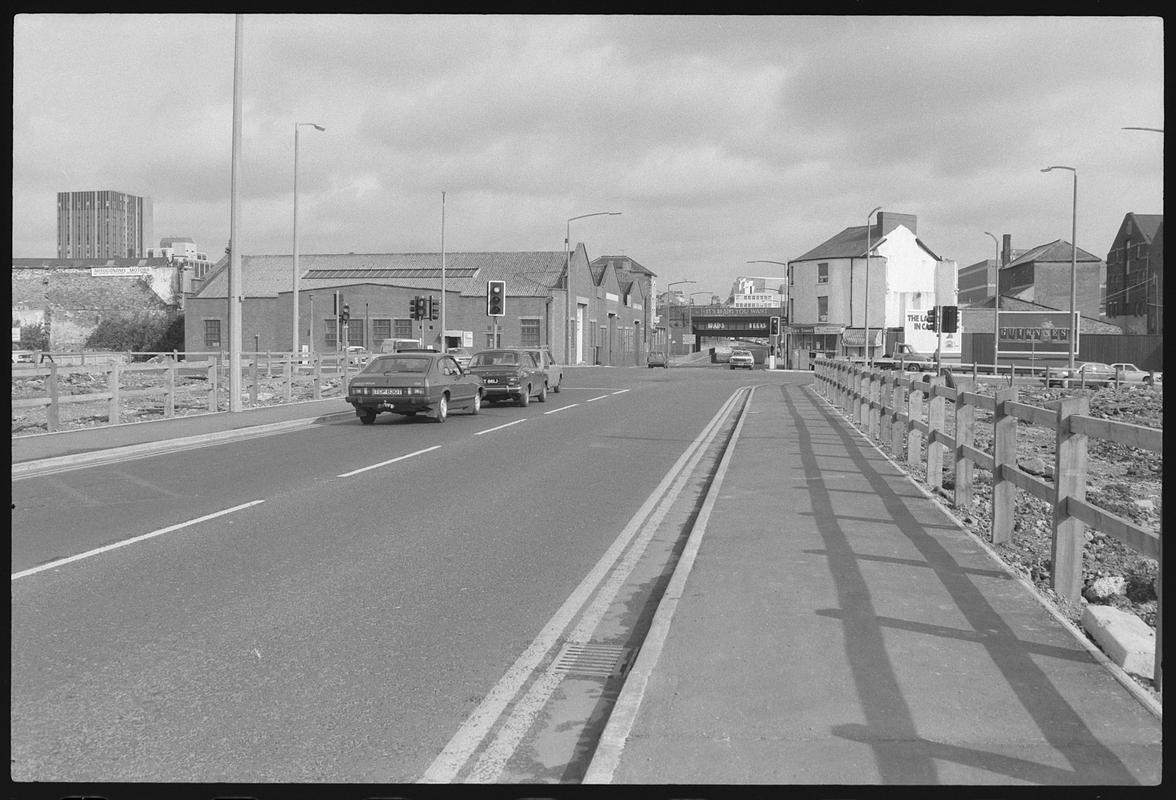 New road connecting Tyndall Street and Penarth Road.