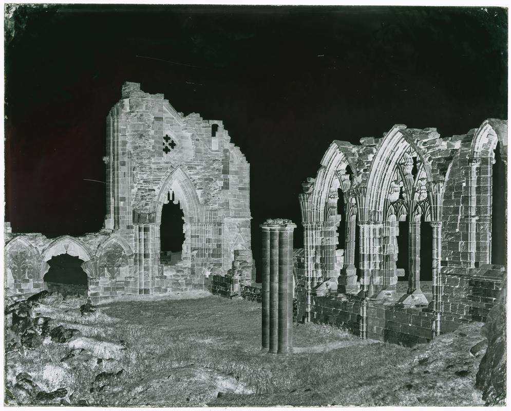 Whitby Abbey, glass negative