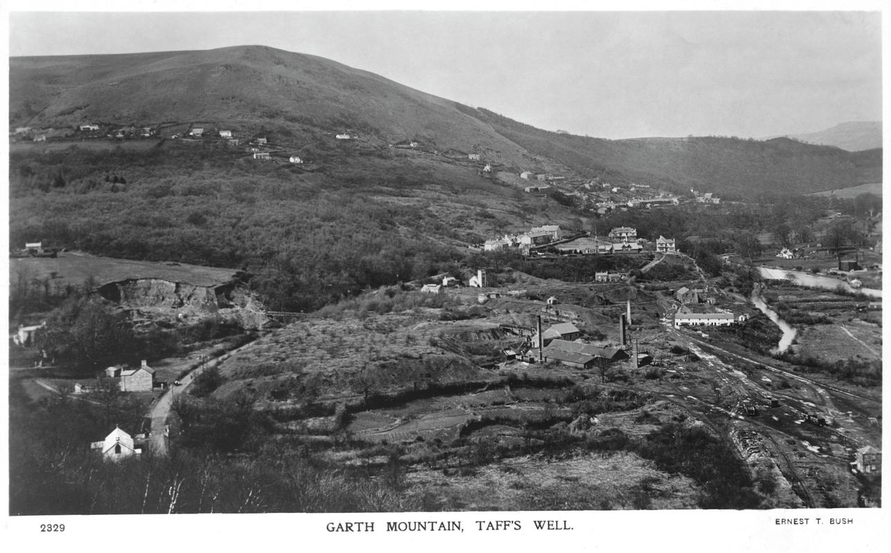 Garth Mountain, Taff&#039;s Well (postcard)