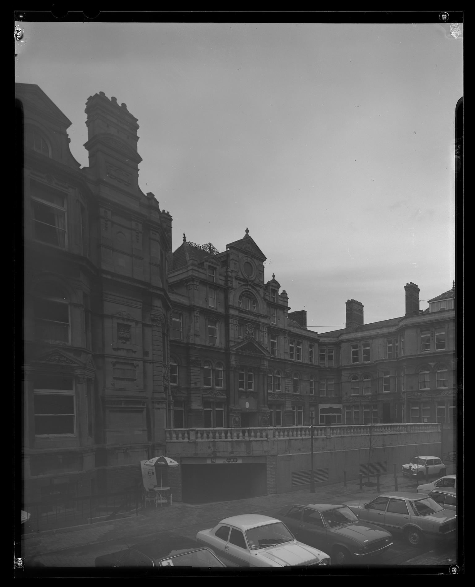 Coal Exchange, Cardiff, film negative