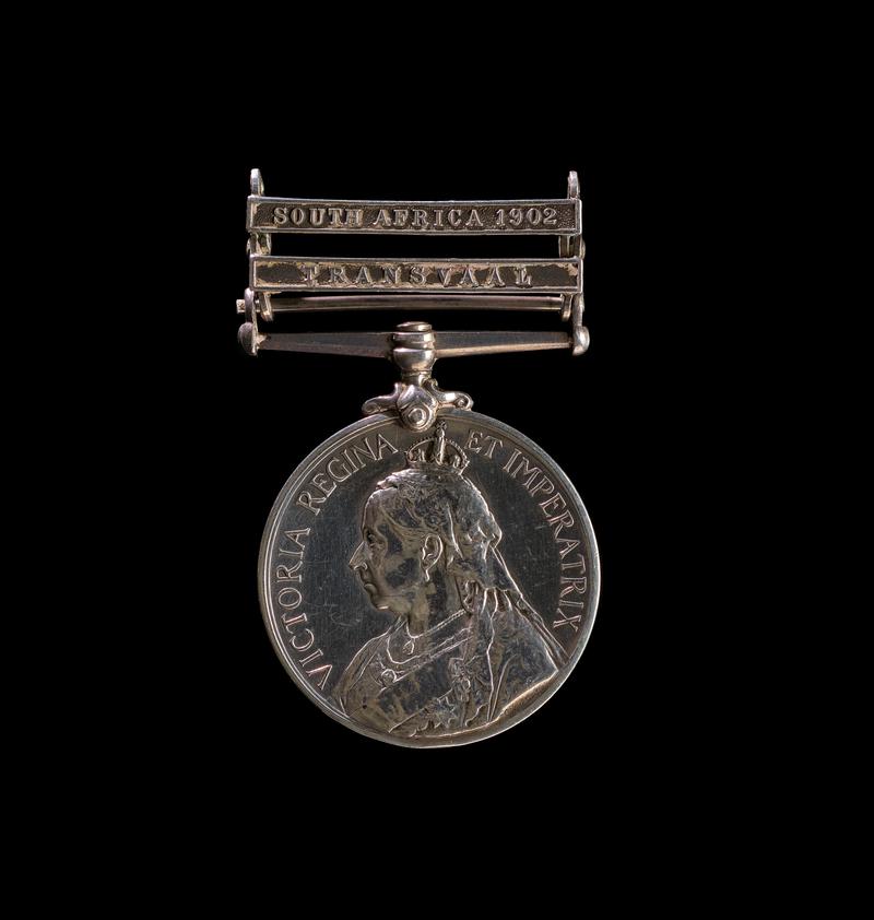 Queen’s South Africa Medal with Transvaal bar and South Africa 1902 bar