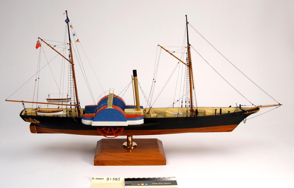 Full hull ship model of the P.S. HIBERNIA