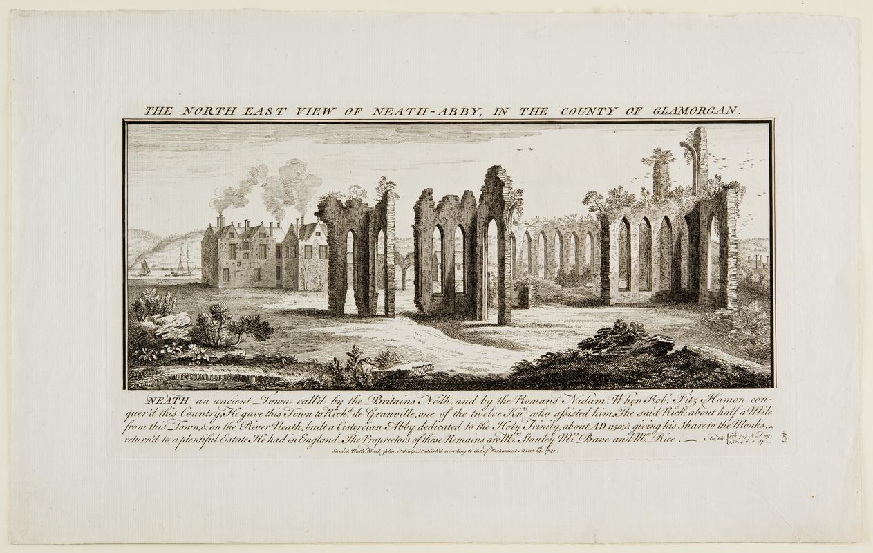 North East View of Neath Abbey