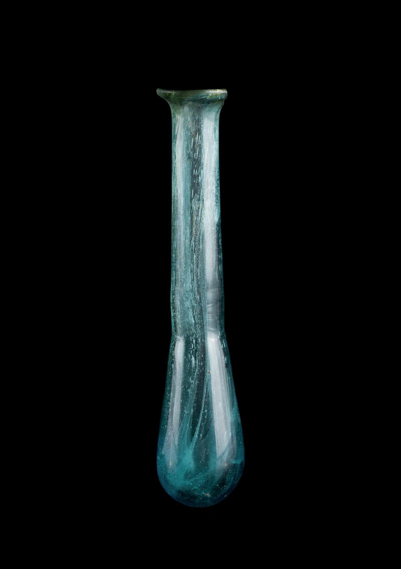 Roman glass unguent bottle