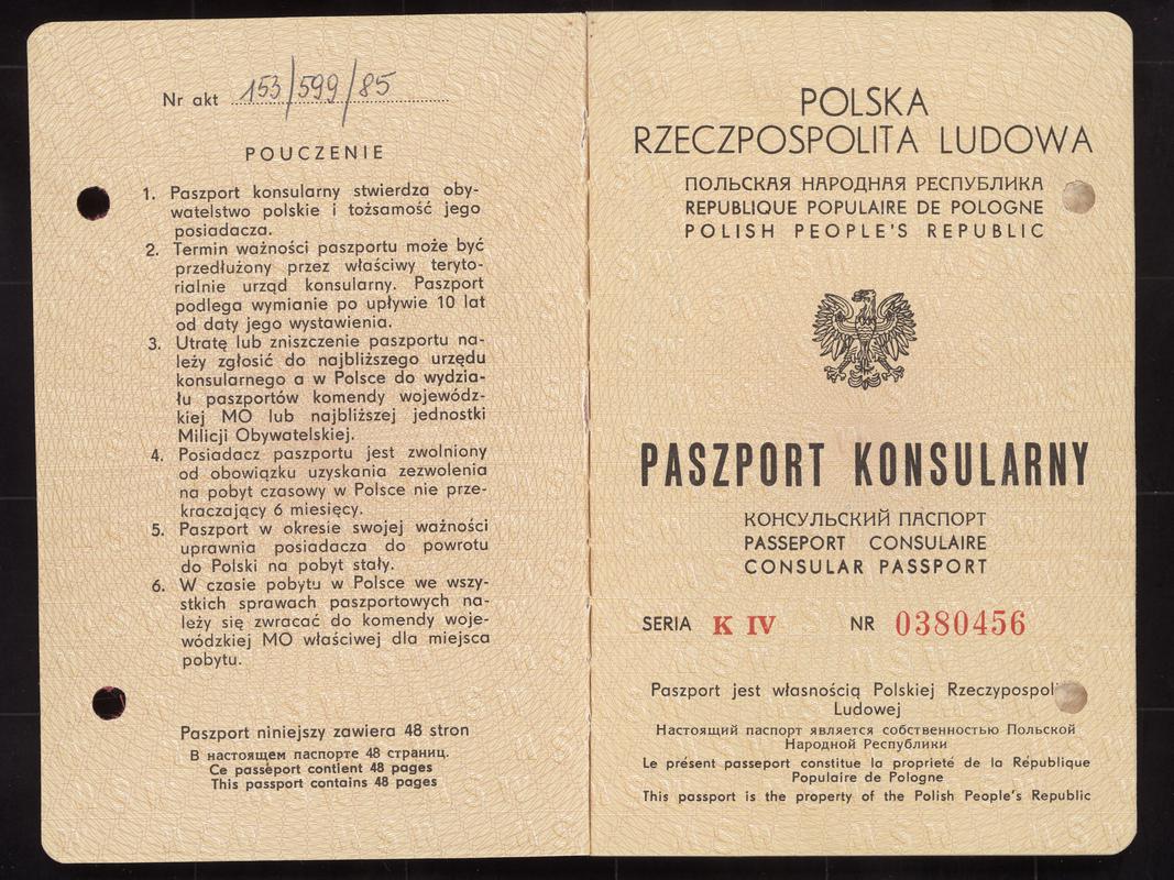 Stanslav Celmer&#039;s Polish passport