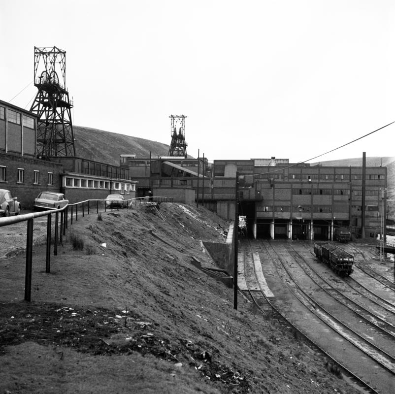 Mardy Colliery washery built over the railway sidings