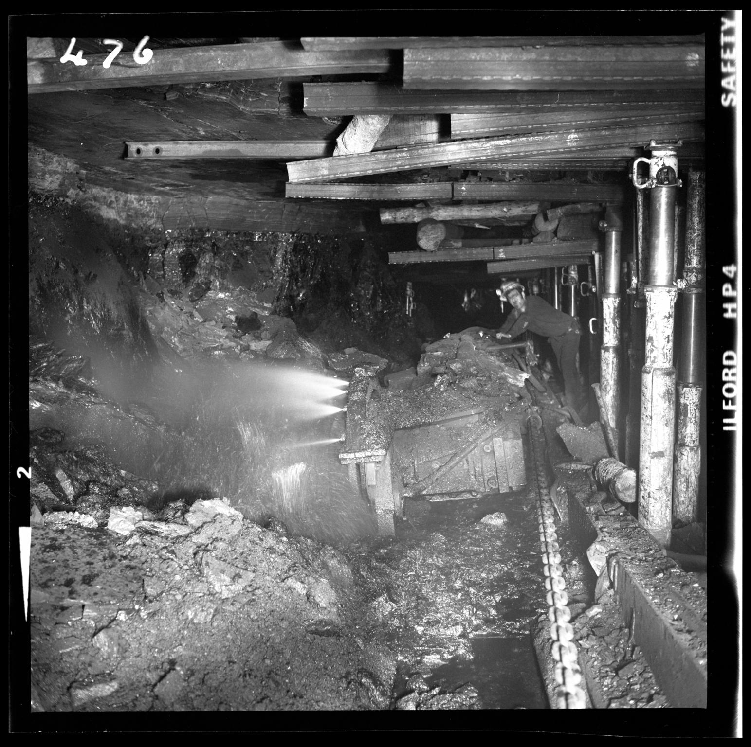 Coegnant Colliery, film negative