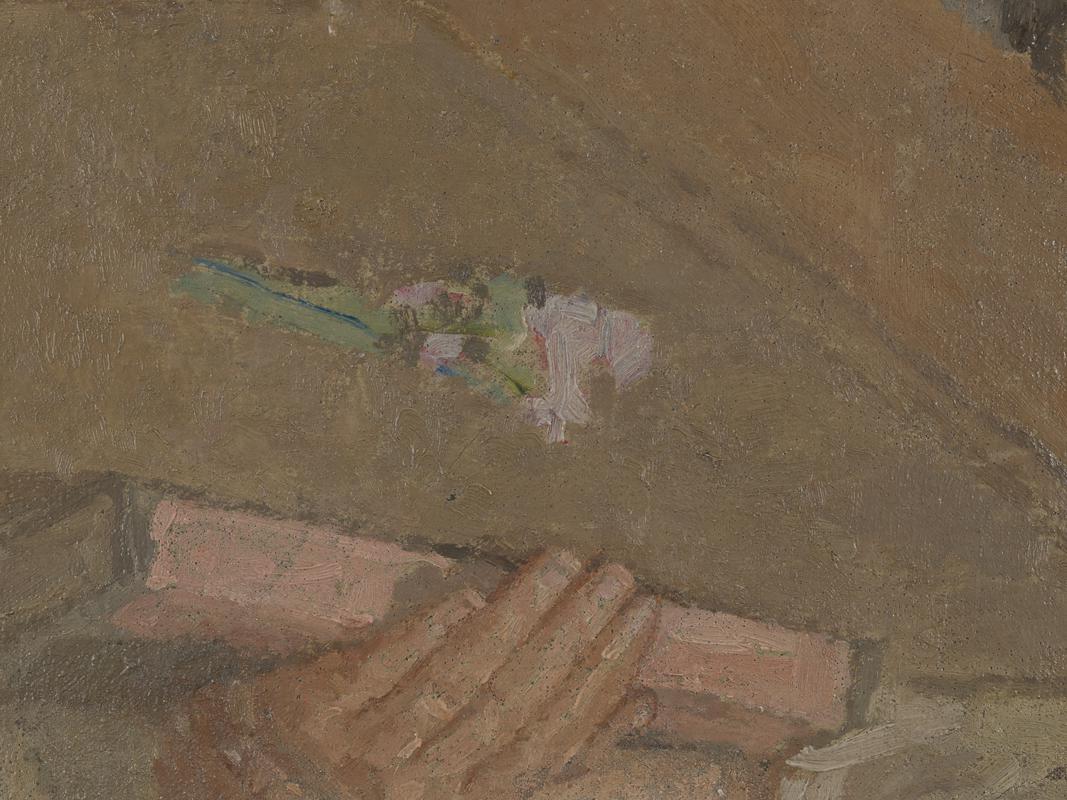 Mère Poussepin Seated at a Table