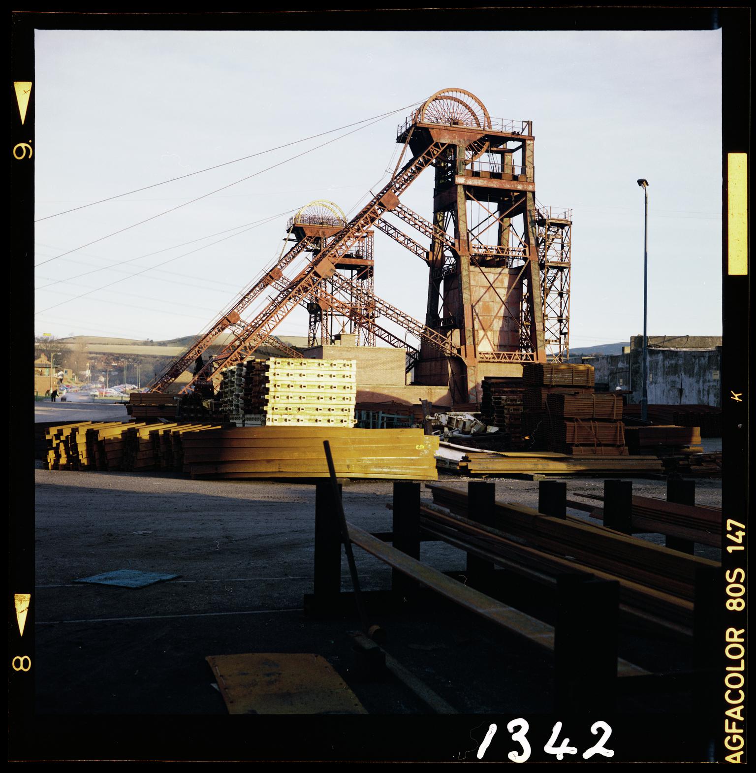 Coedely Colliery, film negative