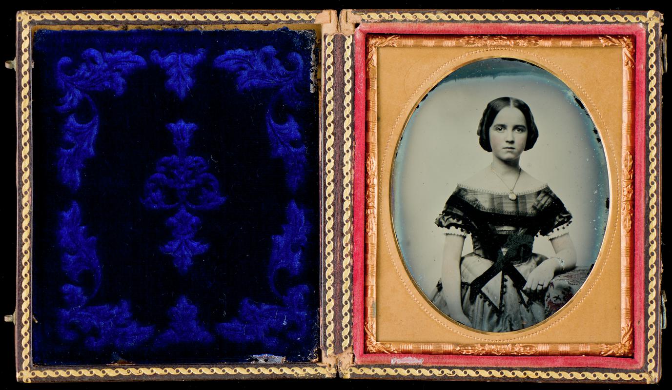 Case with portrait of a young lady