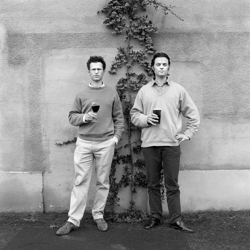 Huw Evans Bevan &amp; Charles Inkin. Photo shot: Felin Fach, 22nd October 2002. HUW EVANS BEVAN - Place and date of birth: London 1971. Main occupation: Eat, Drink, Sleep Ltd. First language: English. Other languages: None. Lived in Wales: Always. CHARLES INKIN - Place and date of birth: Colchester 1967. Main occupation: Director of Eat, Drink, Sleep Ltd. First language: English. Other languages: None. Lived in Wales: Always.