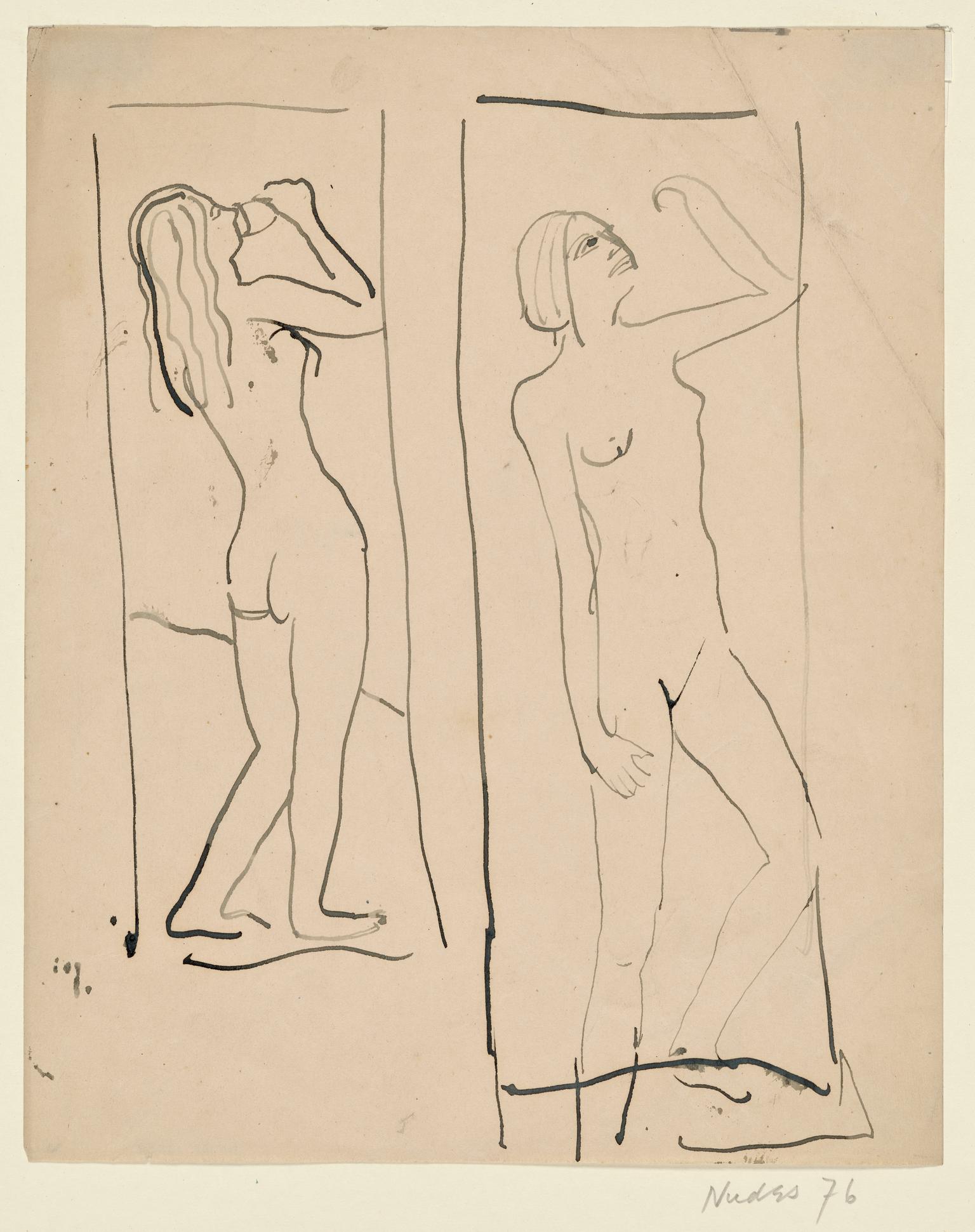 Two Studies of a Standing Woman