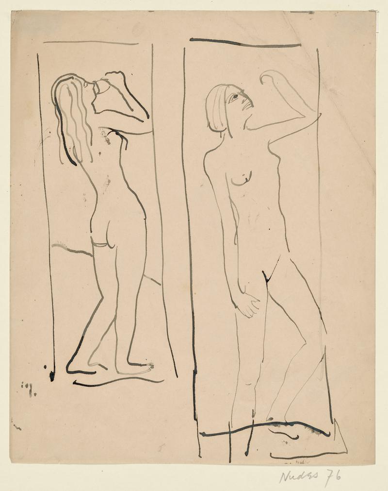 Two Studies of a Standing Woman