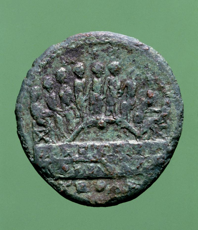 Cu alloy coin from Alexandria in the Troad: City Council