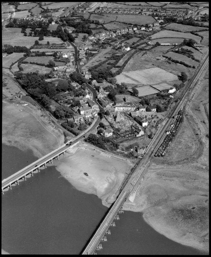Aerial view of Loughor