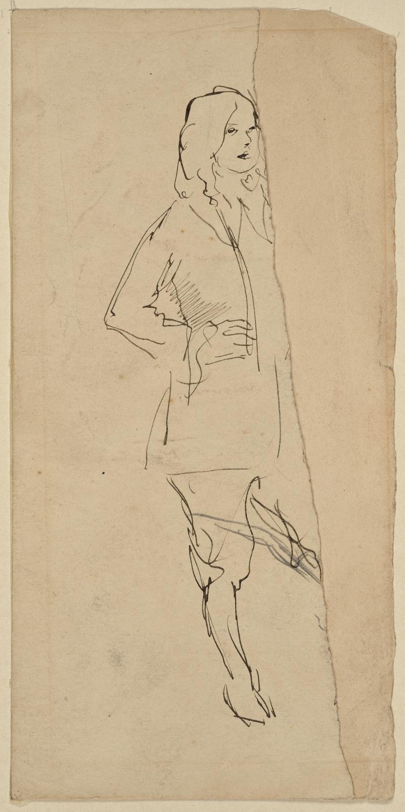 Sketch of a standing Girl